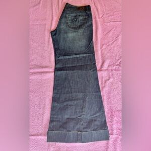Level 99 vintage low rise wide leg cuffed jeans size 28 with a 29inch inseam.